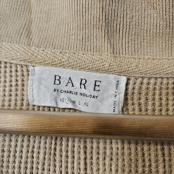 Waffle Polo Sweatshirt Bare by Charlie Holiday - Picture 2 of 6